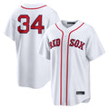 tocy B.Red Sox #34 David Ortiz Player White Home Game Stitched Jerseys