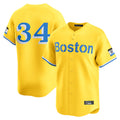 tocy B.Red Sox #34 David Ortiz Player Yellow Limited Home Game Stitched Jerseys