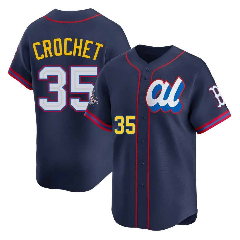 tocy B.Red Sox #35 Garrett Crochet Player Navy American League All-Star Edition Game Stitched Jerseys