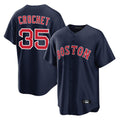 tocy B.Red Sox #35 Garrett Crochet Player Navy Home Game Stitched Jerseys