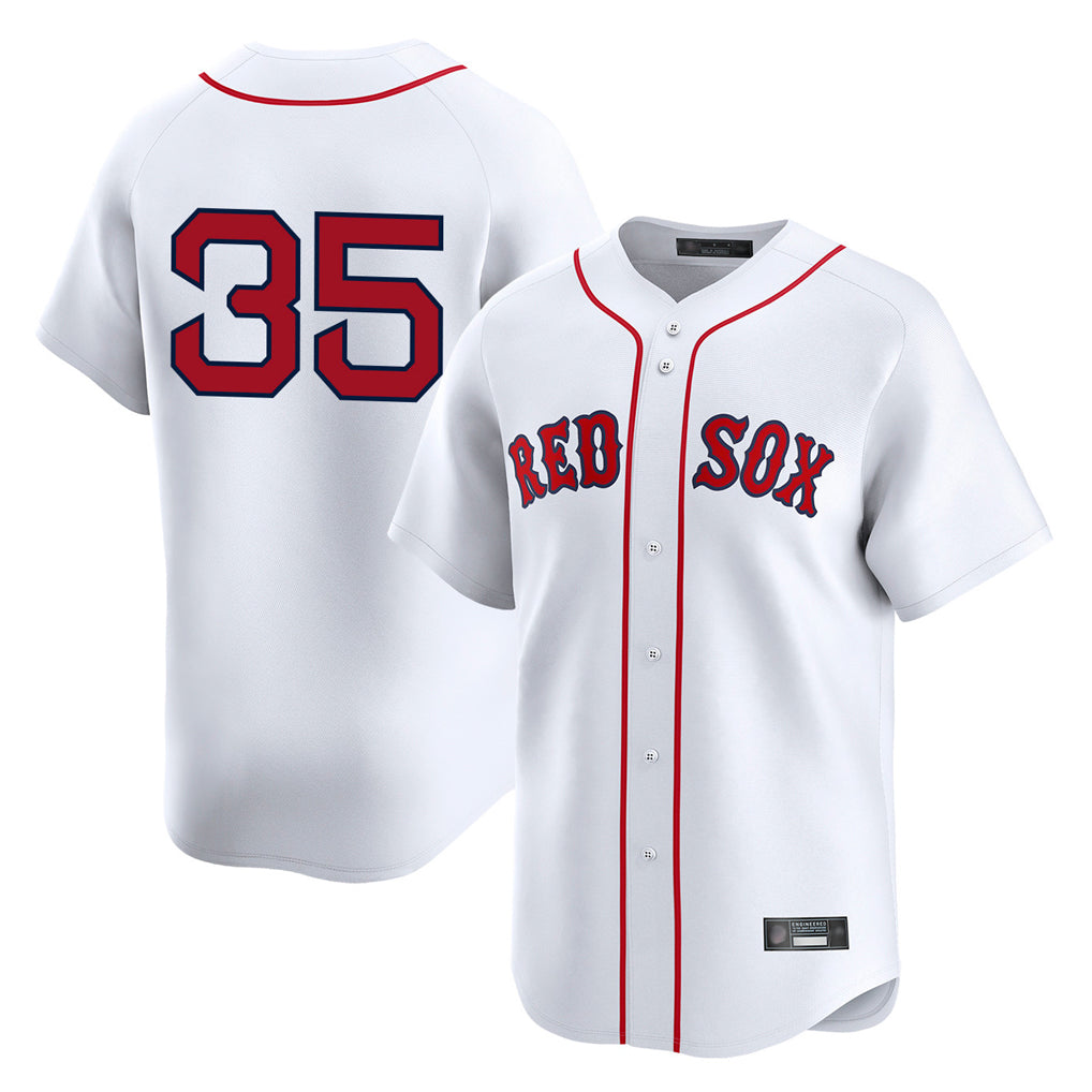 tocy B.Red Sox #35 Garrett Crochet Player White Limited Home Game Stitched Jerseys