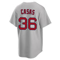 tocy B.Red Sox #36 Triston Casas Player Gray Road Home Game Stitched Jerseys