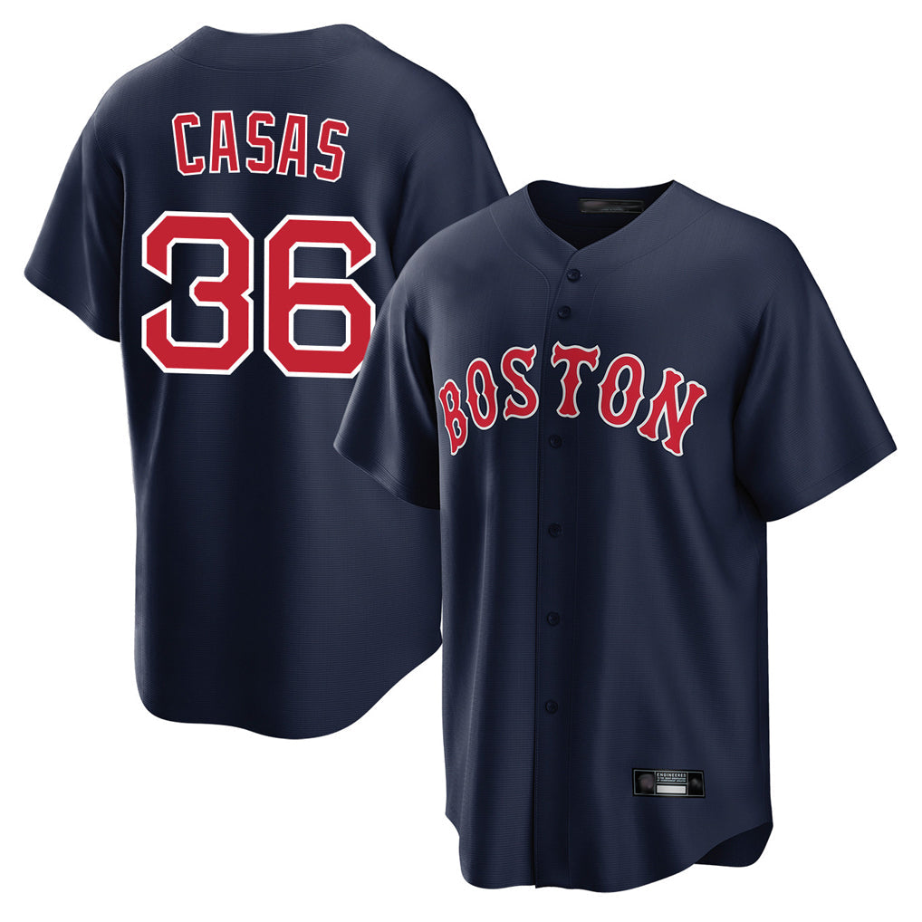 tocy B.Red Sox #36 Triston Casas Player Navy Home Game Stitched Jersey