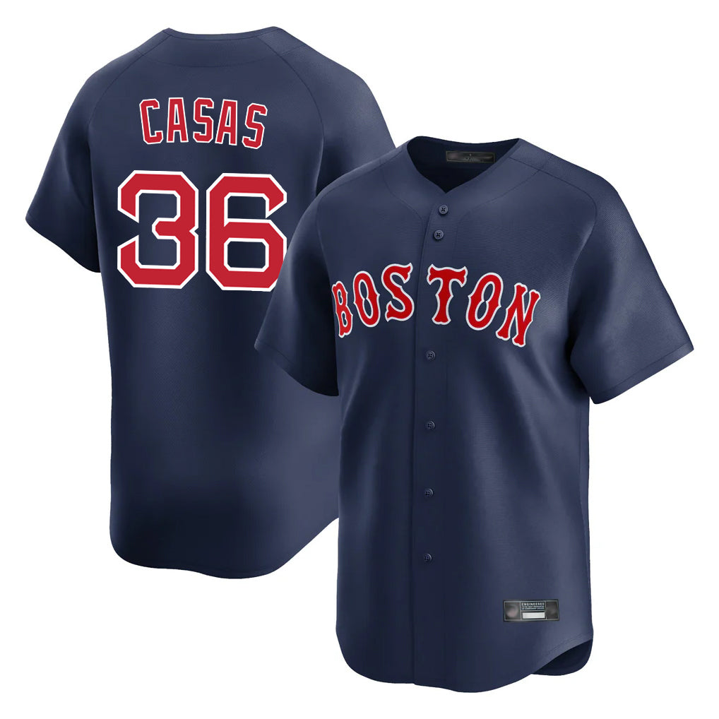 tocy B.Red Sox #36 Triston Casas Player Navy Limited Home Game Stitched Jersey