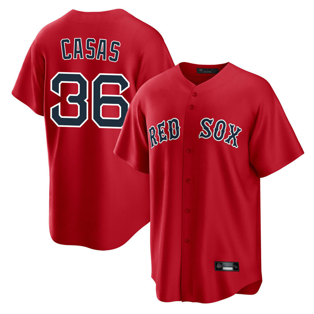 tocy B.Red Sox #36 Triston Casas Player Red Home Game Stitched Jersey