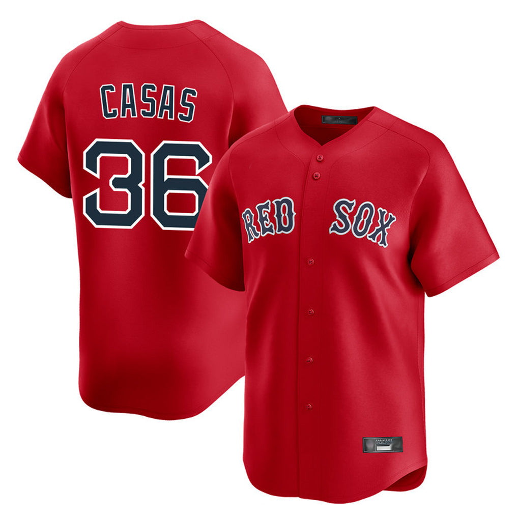 tocy B.Red Sox #36 Triston Casas Player Red Limited Home Game Stitched Jersey