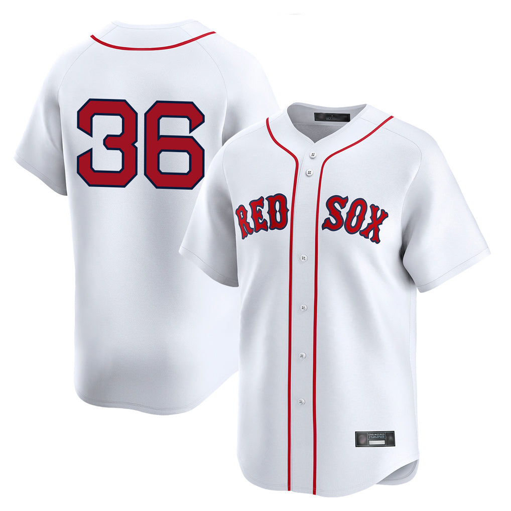 tocy B.Red Sox #36 Triston Casas Player White Limited Home Game Stitched Jersey