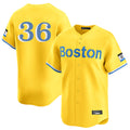 tocy B.Red Sox #36 Triston Casas Player Yellow Limited Home Game Stitched Jersey