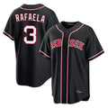 tocy B.Red Sox #3 Ceddanne Rafaela Player Black Out Home Game Stitched Jerseys