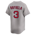 tocy B.Red Sox #3 Ceddanne Rafaela Player Gray Road Limited Home Game Stitched Jerseys
