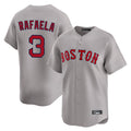 tocy B.Red Sox #3 Ceddanne Rafaela Player Gray Road Limited Home Game Stitched Jersey