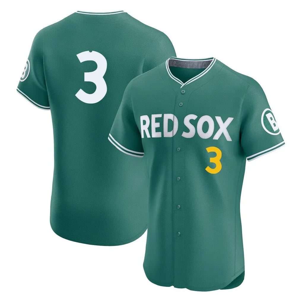 tocy B.Red Sox #3 Ceddanne Rafaela Player Green City Connect Limited Elite Home Game Stitched Jersey