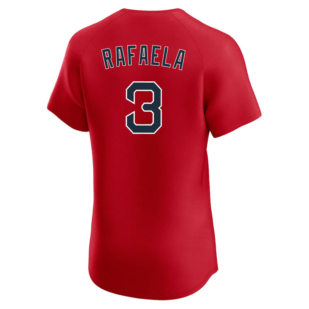 tocy B.Red Sox #3 Ceddanne Rafaela Player Red Limited Elite Home Game Stitched Jerseys