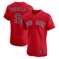 tocy B.Red Sox #3 Ceddanne Rafaela Player Red Limited Elite Home Game Stitched Jersey