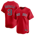 tocy B.Red Sox #3 Ceddanne Rafaela Player Red Limited Home Game Stitched Jersey
