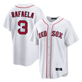 tocy B.Red Sox #3 Ceddanne Rafaela Player White Home Game Stitched Jersey
