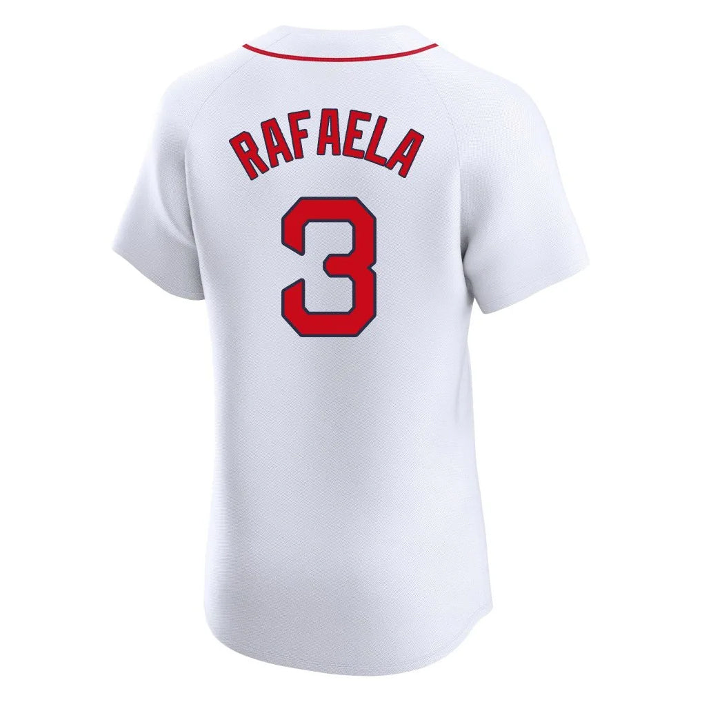 tocy B.Red Sox #3 Ceddanne Rafaela Player White Limited Elite Home Game Stitched Jerseys