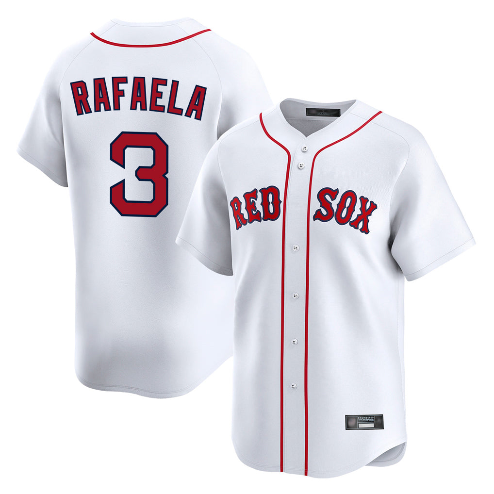 tocy B.Red Sox #3 Ceddanne Rafaela Player White Limited Home Game Stitched Jersey