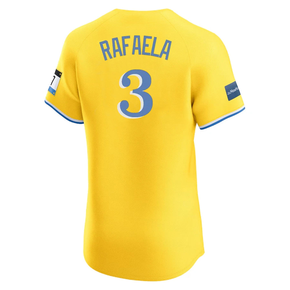 tocy B.Red Sox #3 Ceddanne Rafaela Player Yellow Limited Elite Home Game Stitched Jerseys
