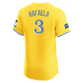 tocy B.Red Sox #3 Ceddanne Rafaela Player Yellow Limited Elite Home Game Stitched Jerseys