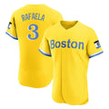 tocy B.Red Sox #3 Ceddanne Rafaela Player Yellow Limited Elite Home Game Stitched Jersey