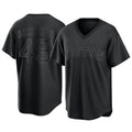 tocy B.Red Sox #49 Tim Wakefield Player Black T-shirt Home Game Stitched Jerseys
