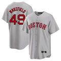 tocy B.Red Sox #49 Tim Wakefield Player Gray Road Home Game Stitched Jerseys