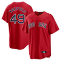 tocy B.Red Sox #49 Tim Wakefield Player Red Home Game Stitched Jerseys