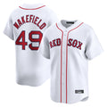 tocy B.Red Sox #49 Tim Wakefield Player White Limited Home Game Stitched Jerseys