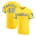 tocy B.Red Sox #49 Tim Wakefield Player Yellow Limited Elite Home Game Stitched Jerseys