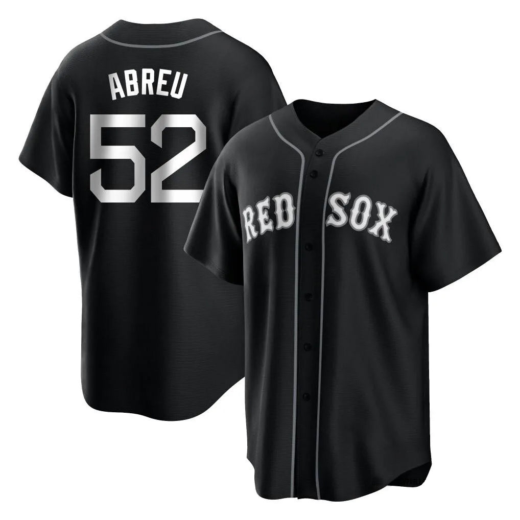 tocy B.Red Sox #52 Wilyer Abreu Player Black Home Game Stitched Jerseys
