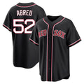 tocy B.Red Sox #52 Wilyer Abreu Player Black Out Home Game Stitched Jerseys