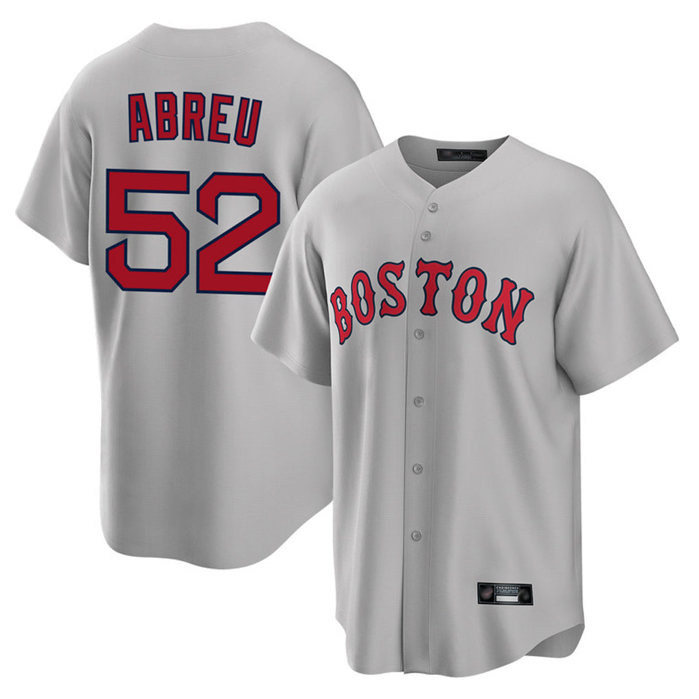 tocy B.Red Sox #52 Wilyer Abreu Player Gray Road Home Game Stitched Jerseys