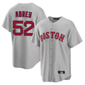 tocy B.Red Sox #52 Wilyer Abreu Player Gray Road Home Game Stitched Jerseys