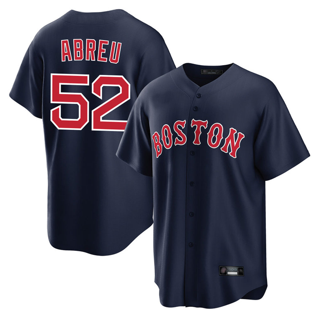 tocy B.Red Sox #52 Wilyer Abreu Player Navy Home Game Stitched Jerseys