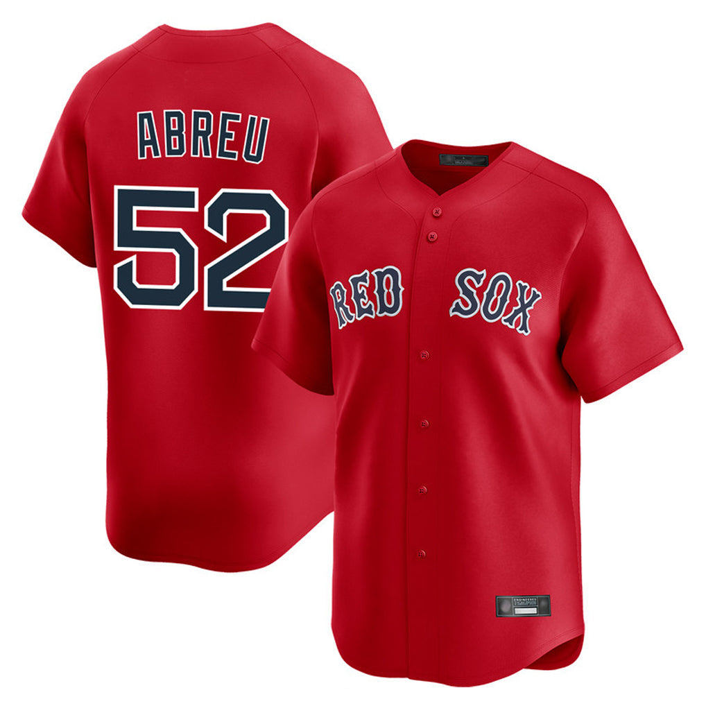 tocy B.Red Sox #52 Wilyer Abreu Player Red Limited Home Game Stitched Jerseys