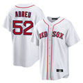 tocy B.Red Sox #52 Wilyer Abreu Player White Home Game Stitched Jerseys