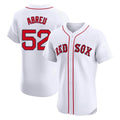 tocy B.Red Sox #52 Wilyer Abreu Player White Limited Elite Home Game Stitched Jerseys