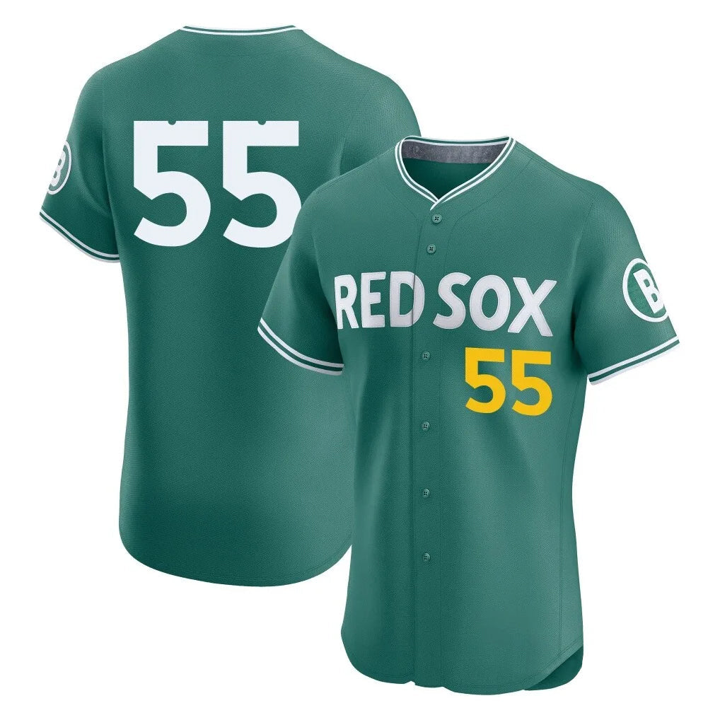 tocy B.Red Sox #55 Ranger Su¡§¡érez Player Green City Connect Limited Elite Home Game Stitched Jerseys