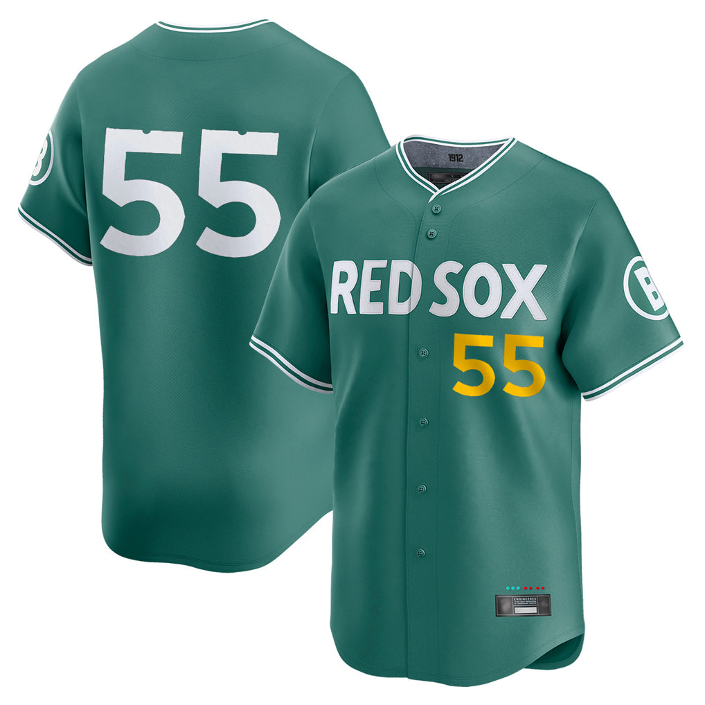 tocy B.Red Sox #55 Ranger Su¡§¡érez Player Green City Connect Limited Home Game Stitched Jerseys
