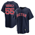 tocy B.Red Sox #55 Ranger Su¡§¡érez Player Navy Home Game Stitched Jerseys