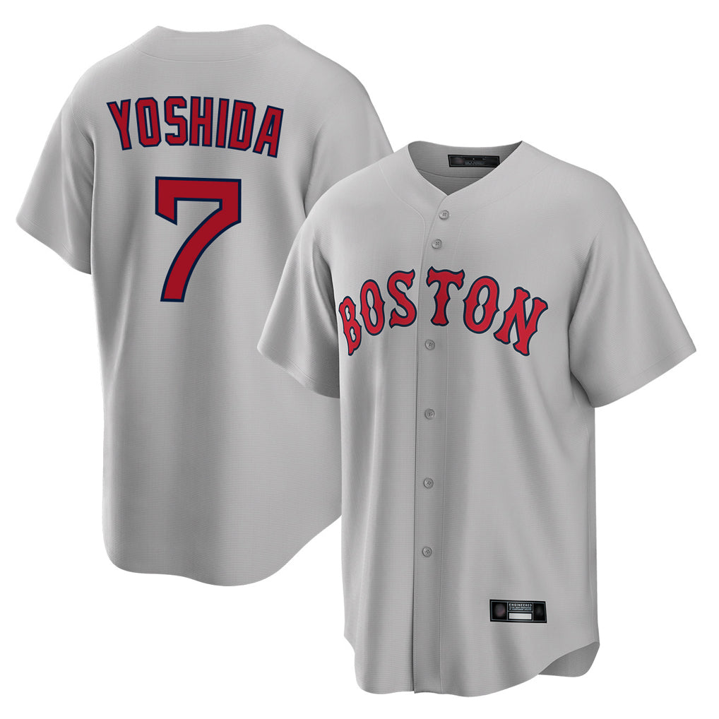 tocy B.Red Sox #7 Masataka Yoshida Player Gray Road Home Game Stitched Jersey
