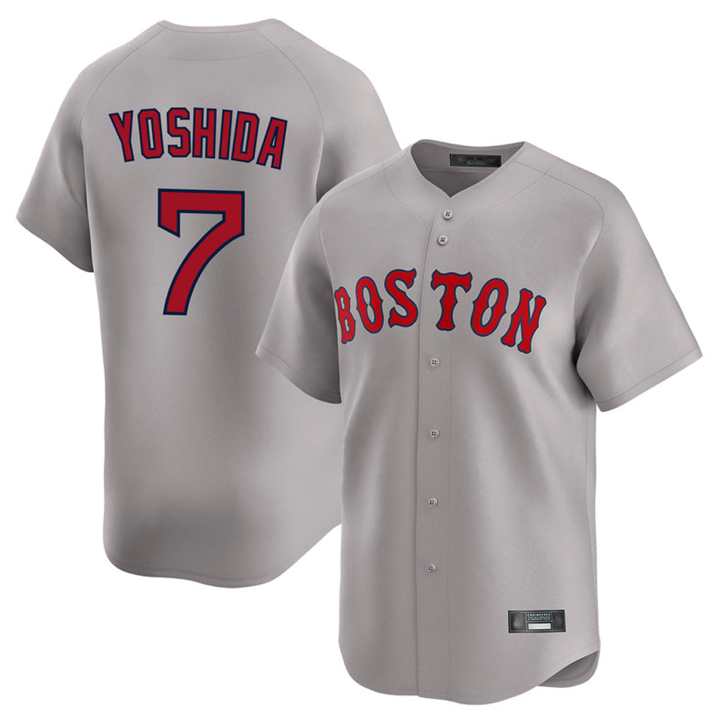 tocy B.Red Sox #7 Masataka Yoshida Player Gray Road Limited Home Game Stitched Jersey