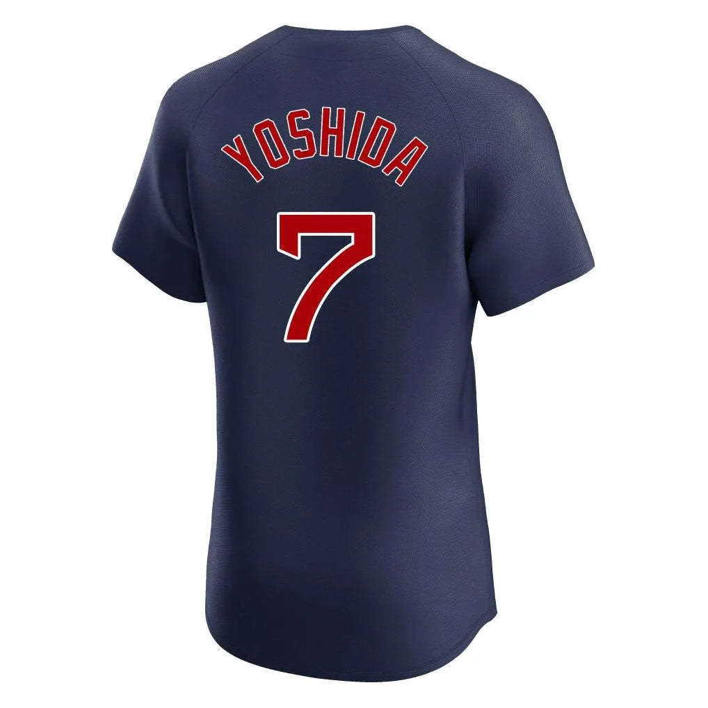 tocy B.Red Sox #7 Masataka Yoshida Player Navy Limited Elite Home Game Stitched Jerseys