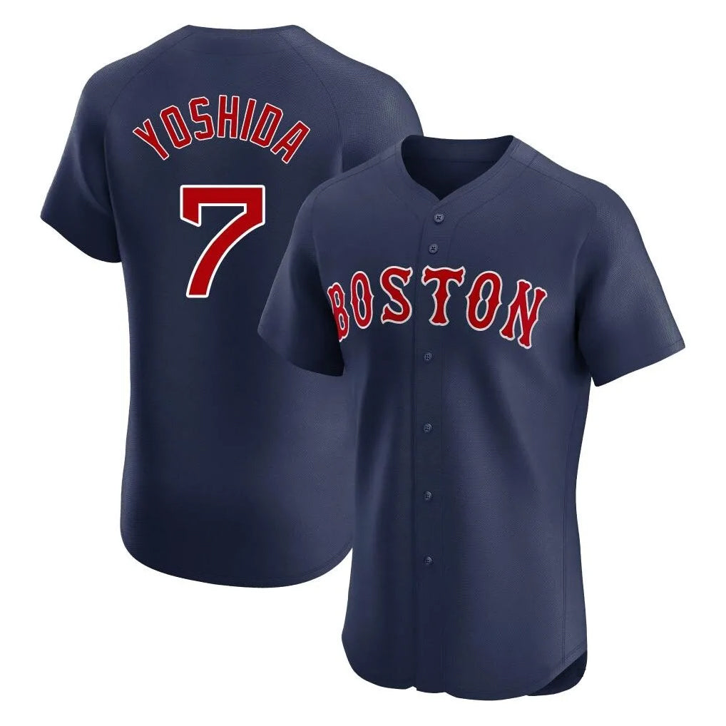 tocy B.Red Sox #7 Masataka Yoshida Player Navy Limited Elite Home Game Stitched Jersey