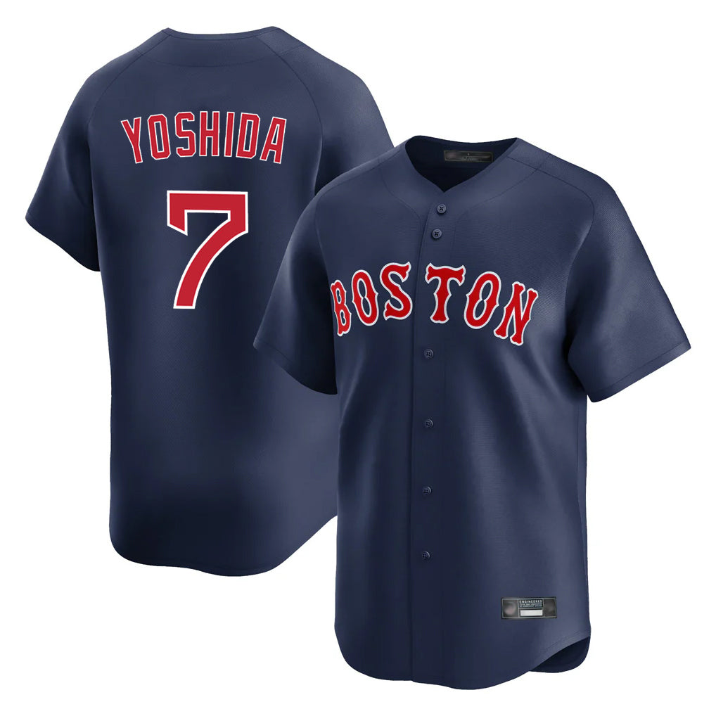 tocy B.Red Sox #7 Masataka Yoshida Player Navy Limited Home Game Stitched Jersey