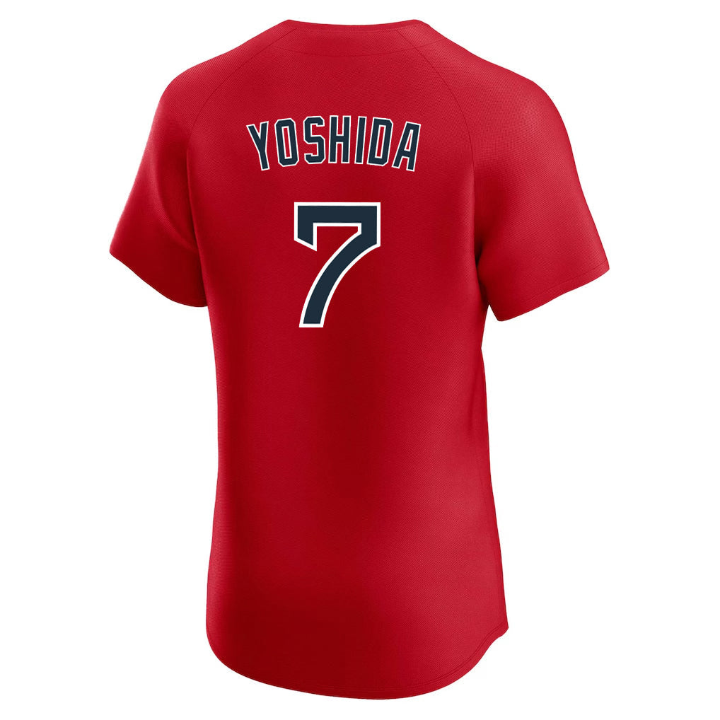 tocy B.Red Sox #7 Masataka Yoshida Player Red Limited Elite Home Game Stitched Jerseys