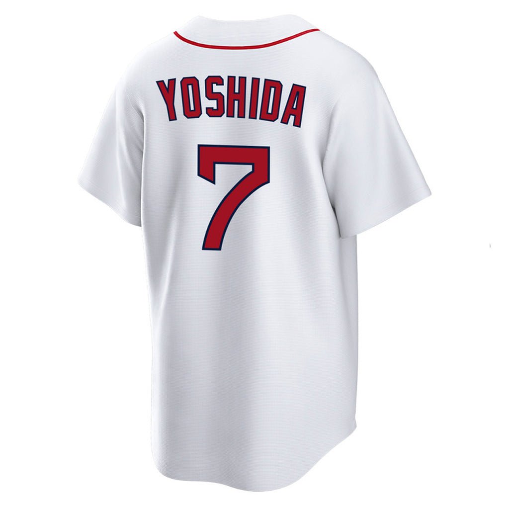 tocy B.Red Sox #7 Masataka Yoshida Player White Home Game Stitched Jerseys