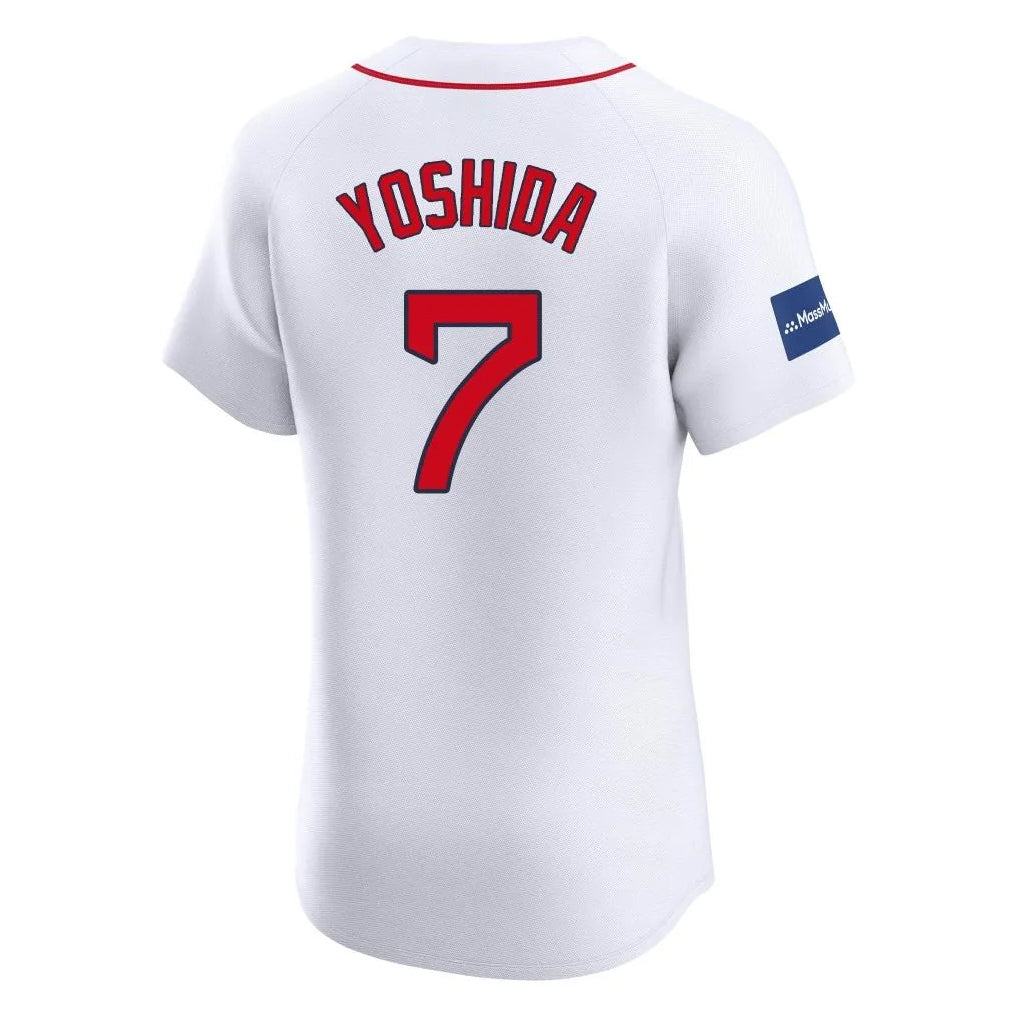 tocy B.Red Sox #7 Masataka Yoshida Player White Limited Elite Home Game Stitched Jerseys