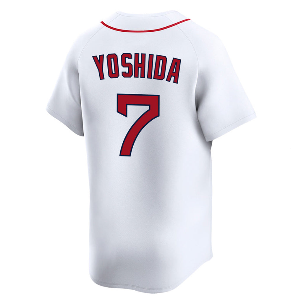 tocy B.Red Sox #7 Masataka Yoshida Player White Limited Home Game Stitched Jerseys